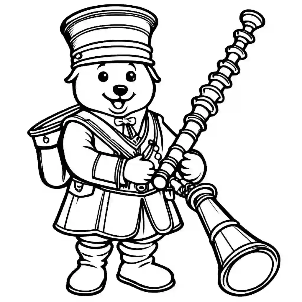 Bagpipes coloring pages